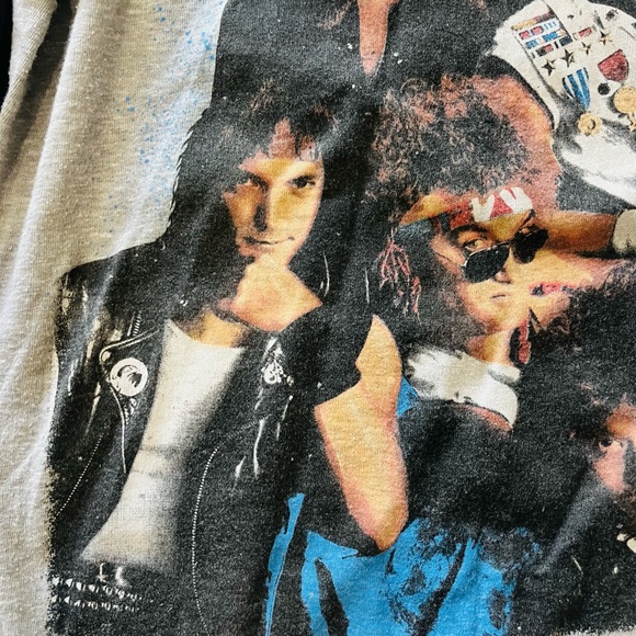 Autograph Band Sign in Please Vintage Single Stitch Tour Shirt Jersey 1985 - Picture 5 of 12